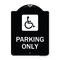 Signmission ADA Compliant Parking AccessibleHeavy-Gauge Aluminum Architectural Sign, 24" x 18", BW-1824-24662 A-DES-BW-1824-24662 - alternate 1